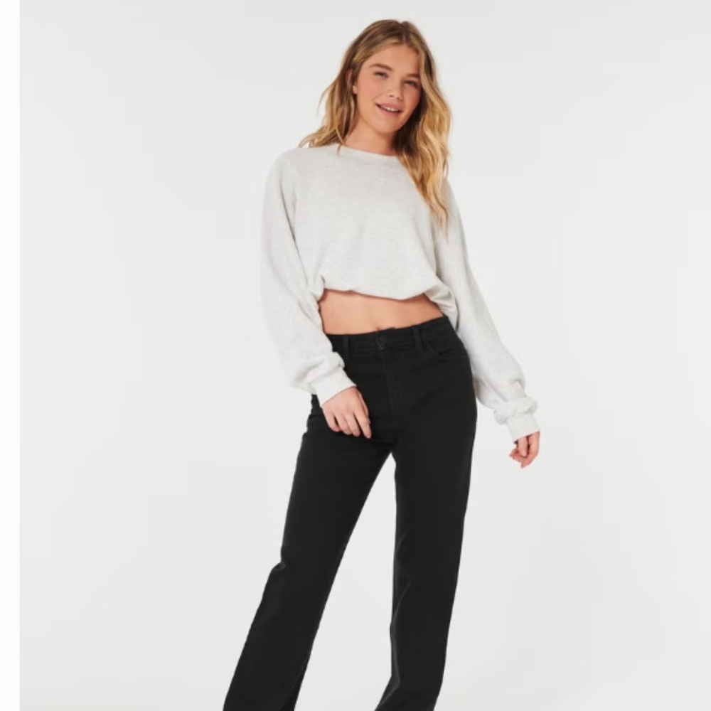 Hollister Ultra High-Rise Black Dad Jeans
